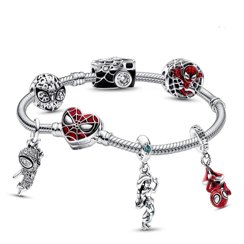 Charm Armband mit Spiderman Maske