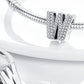 Buchstaben-Charm mit Zirkonia – Personalisierter Anhänger