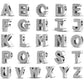 Buchstaben-Charm mit Zirkonia – Personalisierter Anhänger