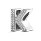 Buchstaben-Charm mit Zirkonia – Personalisierter Anhänger