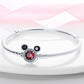 Charm Armband mit funkelnden Micky Kopf