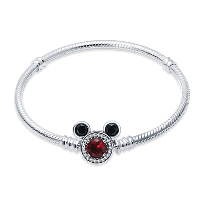 Charm Armband mit funkelnden Micky Kopf