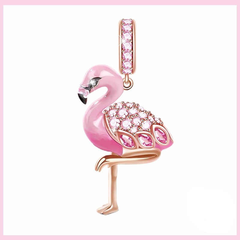 Flamingo Charm-Anhänger