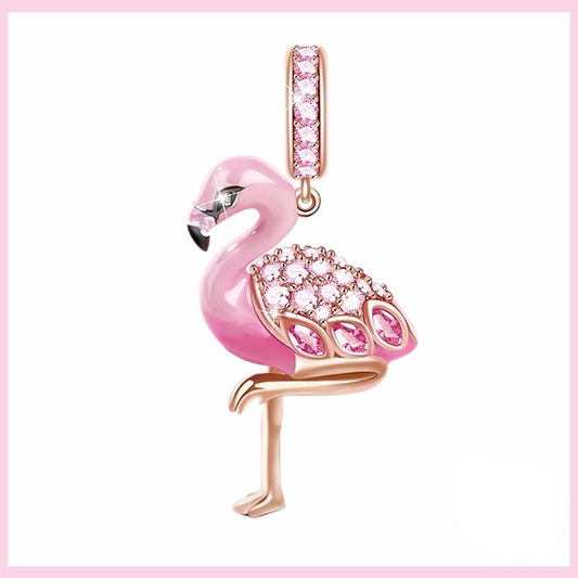 Flamingo Charm-Anhänger