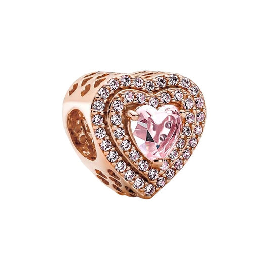Funkelndes Herz Charm